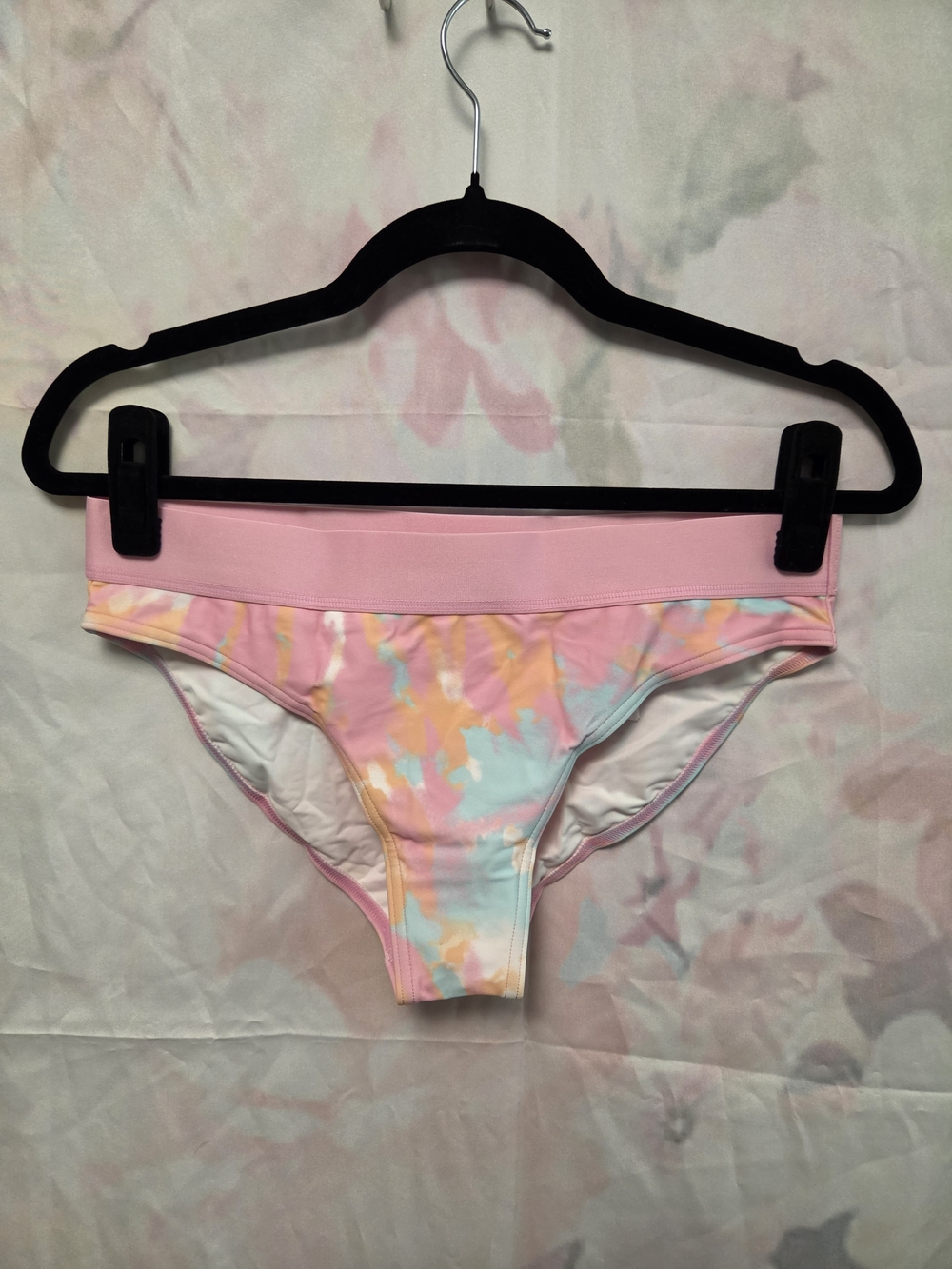 Adidas Pink Tie-Dye Swim Bottoms